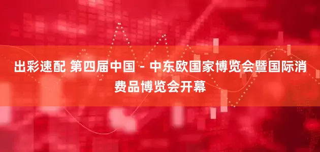 出彩速配 第四届中国－中东欧国家博览会暨国际消费品博览会开幕